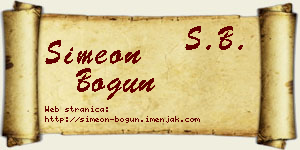Simeon Bogun vizit kartica